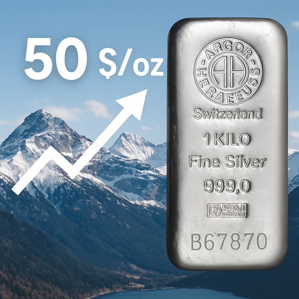 L'argent franchit les 50 $/oz : une revalorisation historique en cours 