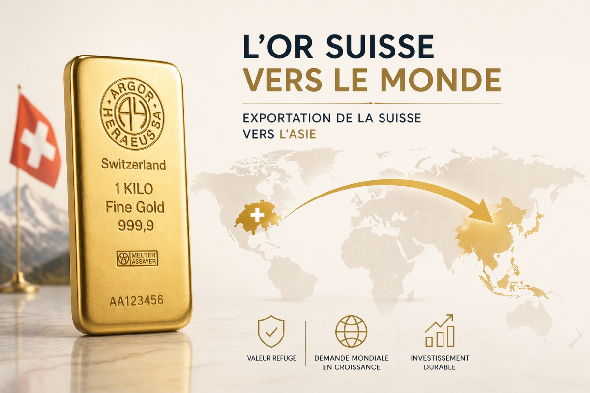 Hausse des exportations d’or suisse : un signal fort pour les investisseurs 