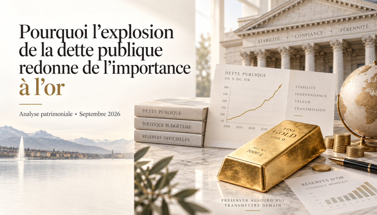 Pourquoi l’explosion de la dette publique redonne de l’importance à l’or